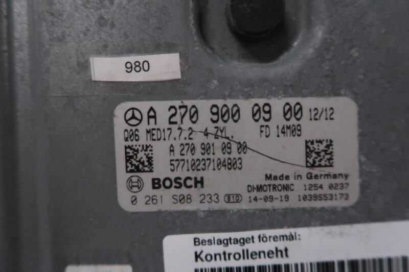 Mercedes ECU A2709000900 (Bosch) - Image 3