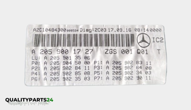 Mercedes-Benz Instrument Cluster A2059001727 (VDO) - Image 4