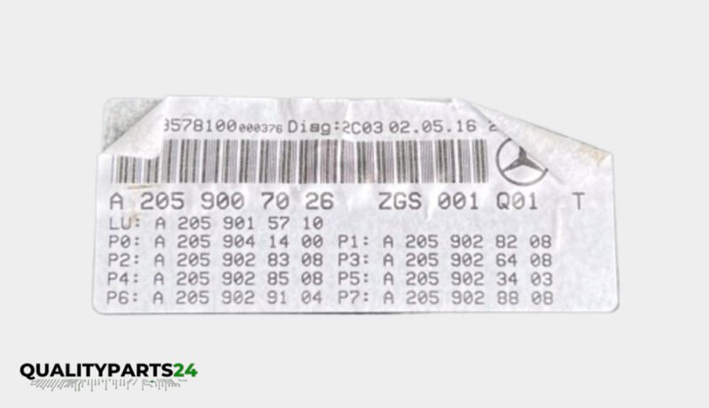 Mercedes-Benz Instrument Cluster A2059007026 (VDO) - Image 3